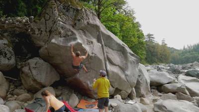 Chutzpah v10, Index - Beta Video from austinclimbing