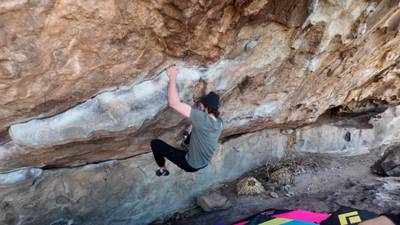 Warm Up Roof v4, Hueco Tanks - Beta Video from taylor.douthit