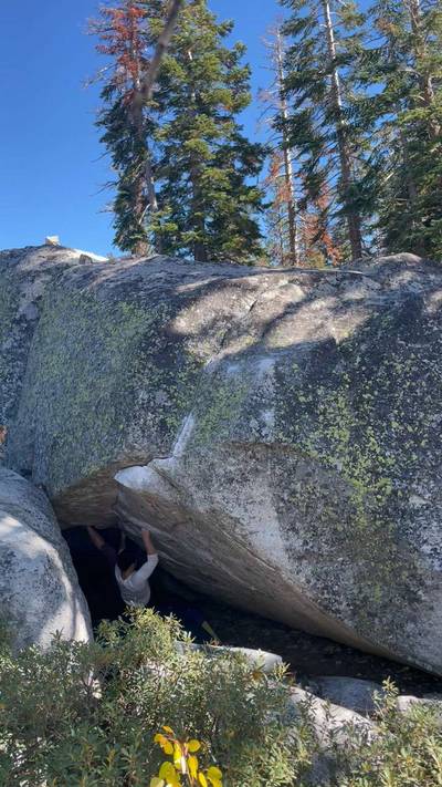 Slip 'n Slide v6, Lake Tahoe - Beta Video from bean.climbing