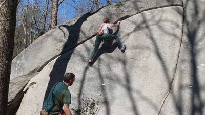 Easy Crack Traverse v2, Boat Rock - Beta Video from lilyRose2006
