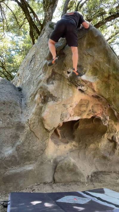 Overhang Lieback v2, Castle Rock State Park - Beta Video from BigDawg