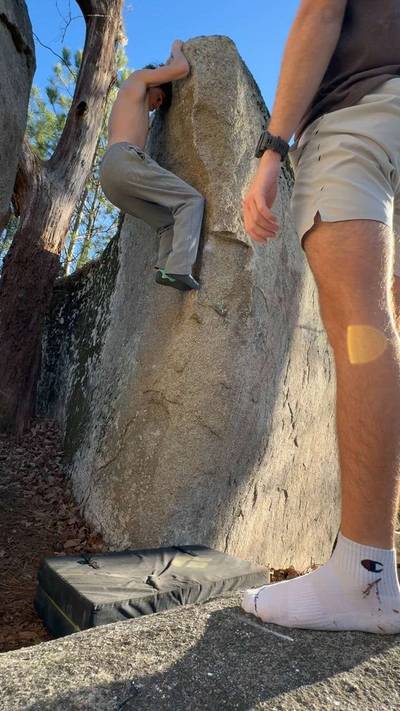 Lynn's Arête Direct v6, Boat Rock - Beta Video from Charlie_d