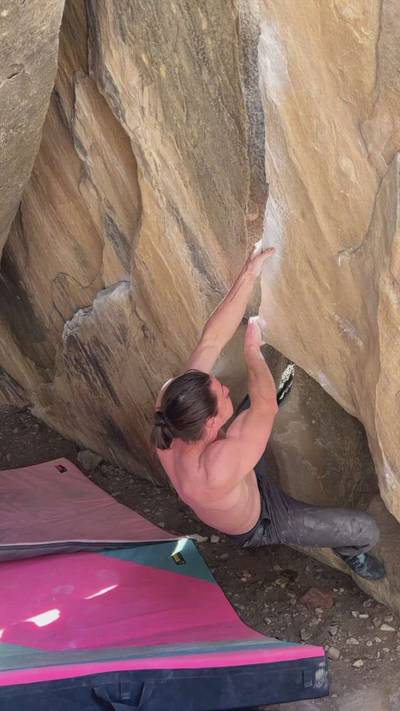 Cave Man v4, Joe's Valley - Beta Video from mylesclimbs