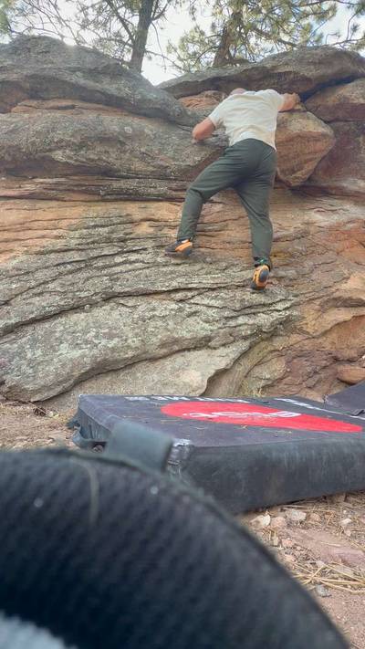 East Bulge v1, Flagstaff Mountain, CO - Beta Video from Kelly.gage