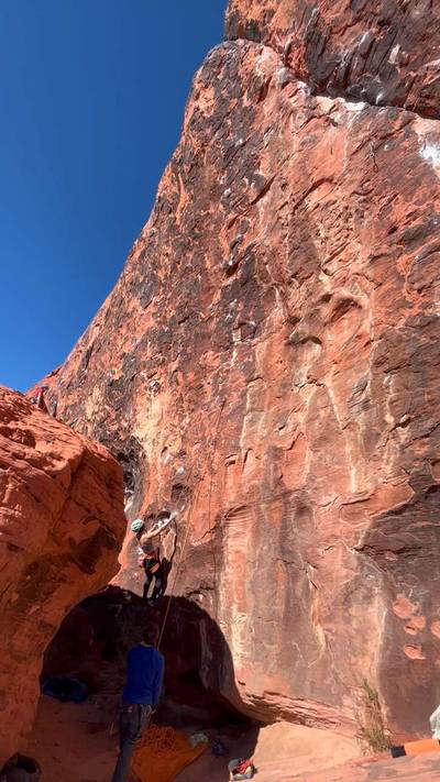 Minstrel in the Gallery 5.12c, Red Rock - Beta Video from liyuan