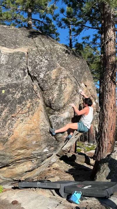 The Pervert v8, Lake Tahoe - Beta Video from austinclimbsweird