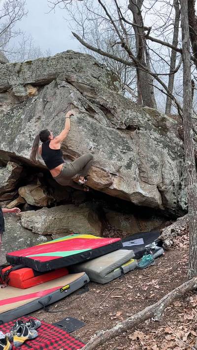 Flying v5, Rocktown - Beta Video from climber.esq