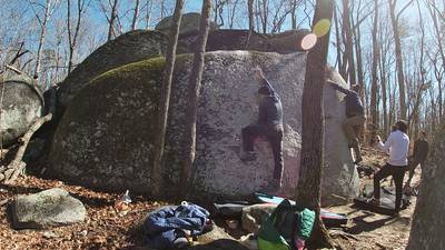 Falling Up v7, Boat Rock - Beta Video from boulderingispracticeforsport