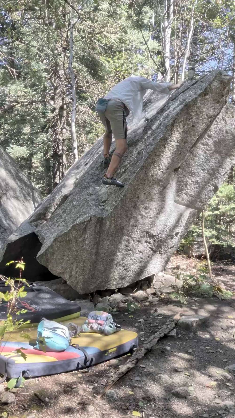 Step Over v0, Little Cottonwood Canyon - Beta Video from v.e_climb_stuff