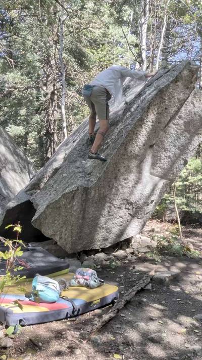 Step Over v0, Little Cottonwood Canyon - Beta Video from v.e_climb_stuff