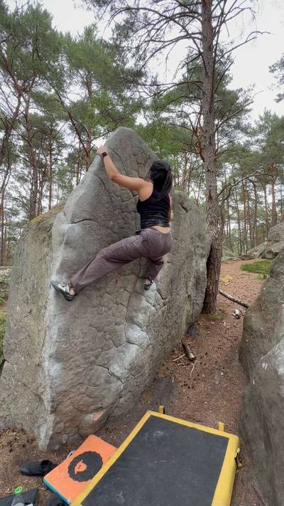 La Statique v0, Fontainebleau - Beta Video from shanslowclimbs