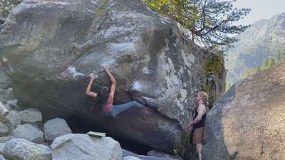 The Hueco Crimper Low v8, Leavenworth - Beta Video from allyxandra