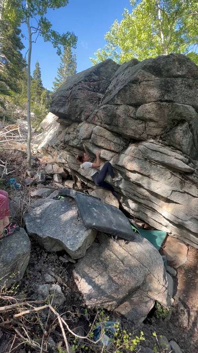 Plato o Plomo v5, Little Cottonwood Canyon - Beta Video from CathyG