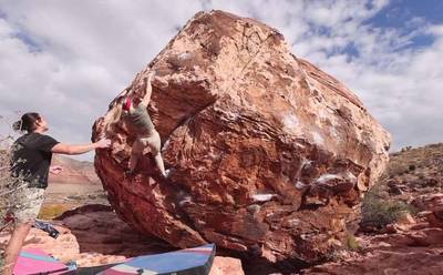 Cherry Garcia v3, Red Rock - Beta Video from kenzie_climbs