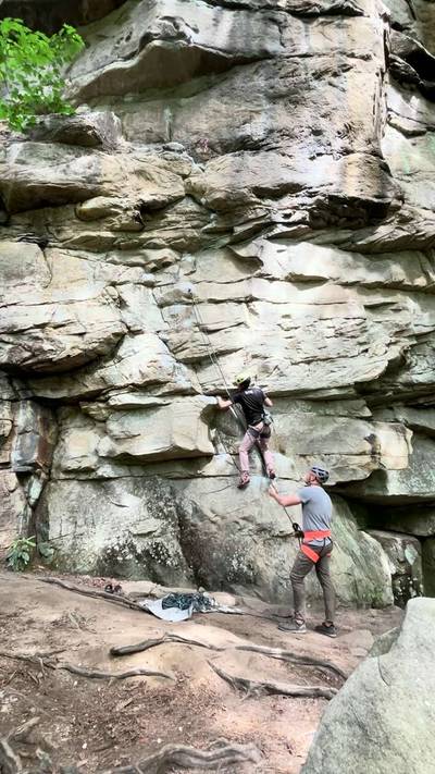 Lost Souls 5.12a, New River Gorge - Beta Video from Larsen
