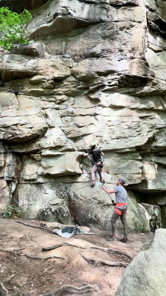 Lost Souls 5.12a, New River Gorge - Beta Video from Larsen