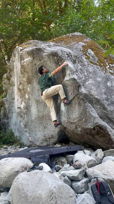 Miller Light v5, Miller River - Beta Video from Korean.climber