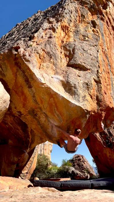 Black Shadow v12, Rocklands - Beta Video from Austin