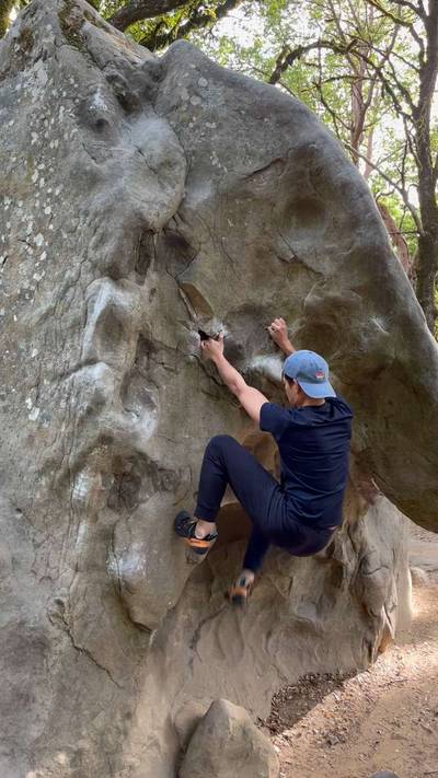 Overhang Lieback v2, Castle Rock State Park - Beta Video from kelvin