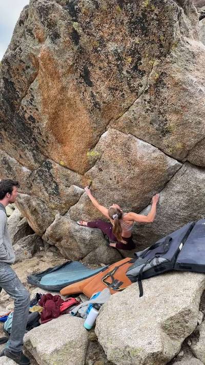 Chalk on Rock v8, Lincoln Lake - Beta Video from ellymc