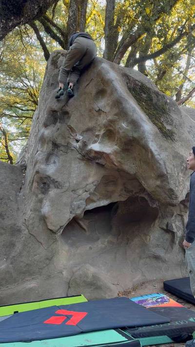 Overhang Lieback v2, Castle Rock State Park - Beta Video from sarahcai