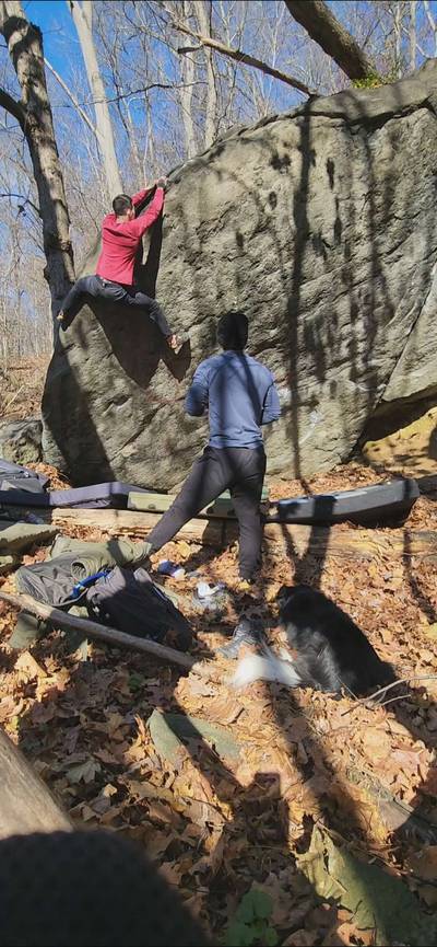 Fat Man Arete v7, Patapsco Valley State Park - Beta Video from justin23l