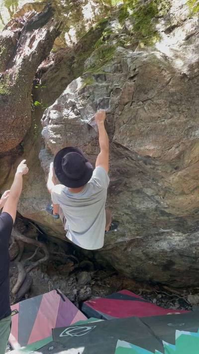 Crumble Mumble v6, Mt. Tamalpais - Beta Video from Kev