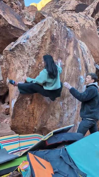 Life Without Liberty v6, Red Rock - Beta Video from gentilclimbs