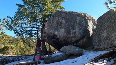 Trailside Arete v6, Black Mountain - Beta Video from webbclimbs