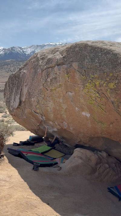Cave Route v6, Bishop - Beta Video from qrimpin