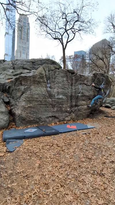 Rat Rock Traverse v0, New York City - Beta Video from capt.adventurepants