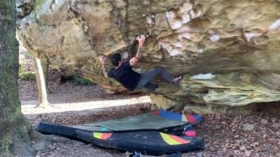 Brown Hole v8, Rocktown - Beta Video from thatclimbwasass