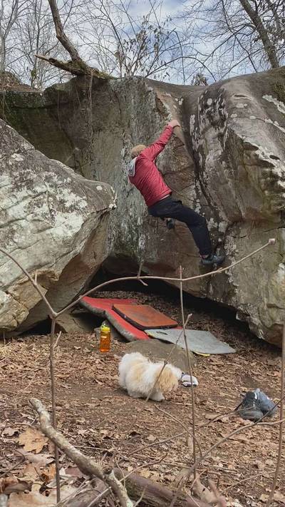 Tomahawk Lap Dance v1, Hospital Boulders - Beta Video from brew_boulders
