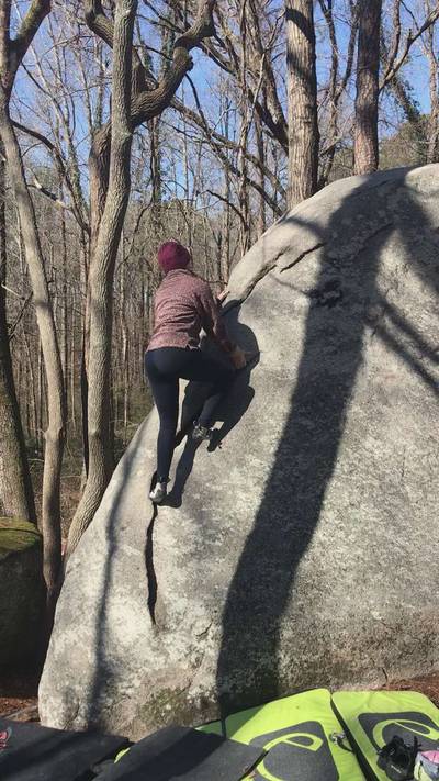Long Board v0, Boat Rock - Beta Video from AbbyExplores