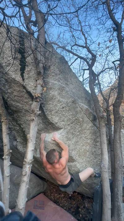 Anonymous Arete v5, Little Cottonwood Canyon - Beta Video from Ro_