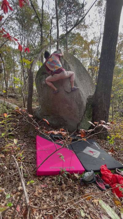 Dogwood Arete v4, Boat Rock - Beta Video from carlislediva