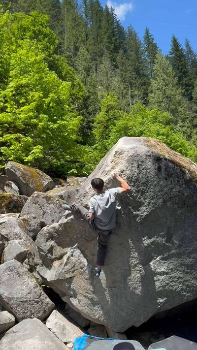 McBerkey v5, Miller River - Beta Video from climb_ryan