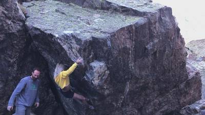 Upper Bang v6, Rocky Mountain National Park - Beta Video from Caroleeena