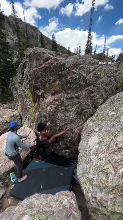 Beginner's Luck v3, Rocky Mountain National Park - Beta Video from inaclimbs