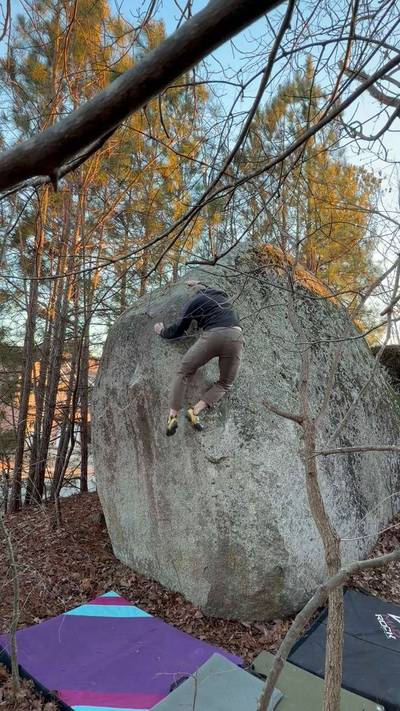 Brad's Arete v7, Boat Rock - Beta Video from bbrannan
