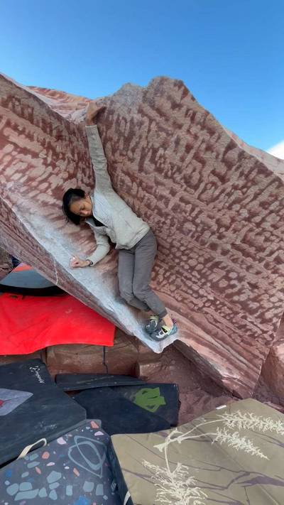 Cirque du Soleil v3, Red Rock - Beta Video from clara_climbss