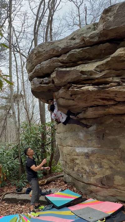 Crimpin' Ain't Easy v3, New River Gorge - Beta Video from RyoClimber