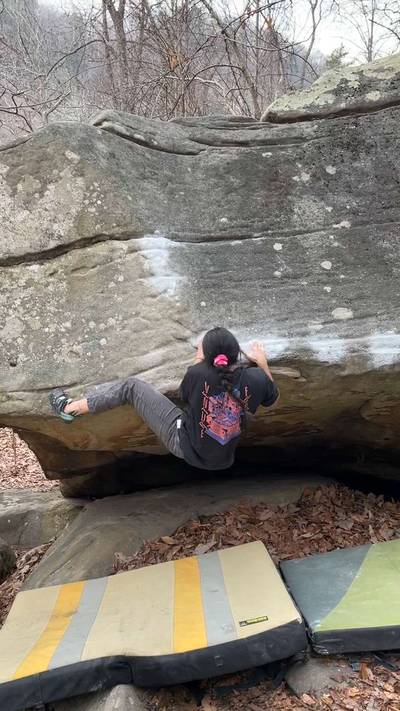Slopers Malone v6, New River Gorge - Beta Video from MaryChristine