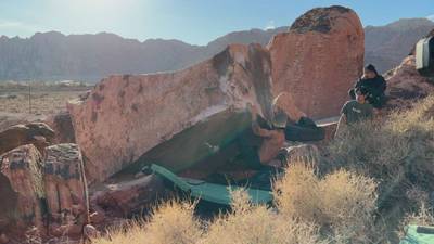 Square Arete Low v7, Red Rock - Beta Video from breakingbeta