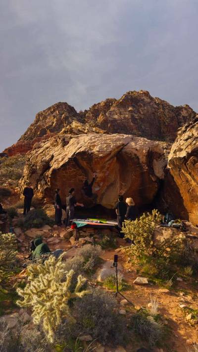 The Sting v4, Red Rock - Beta Video from rickyslclimbs