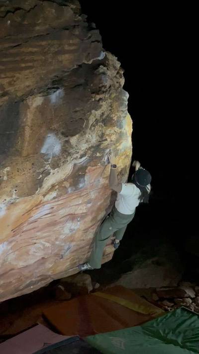 St. Louis v4, Red Rock - Beta Video from shanslowclimbs
