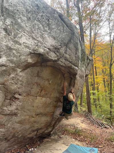 Half Moon Tilt v8, New River Gorge - Beta Video from matt_brownie
