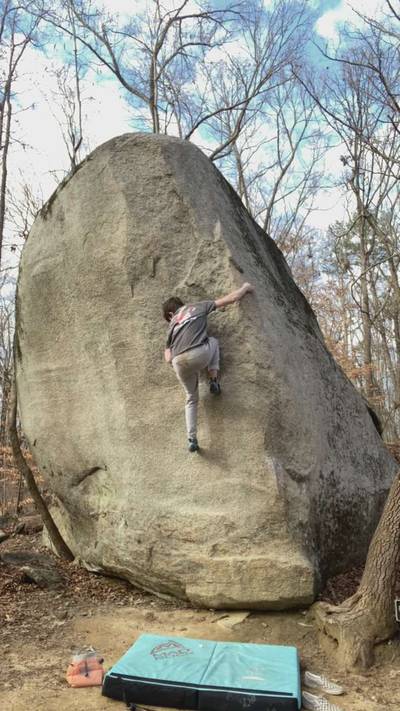 Yellow Wall Arete v4, Boat Rock - Beta Video from EverettS
