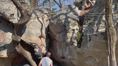 Hanging Arete v6, The Citadel - Beta Video from TBrannen