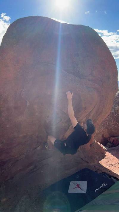 Makeout Overhang v1, Flagstaff Mountain, CO - Beta Video from njat